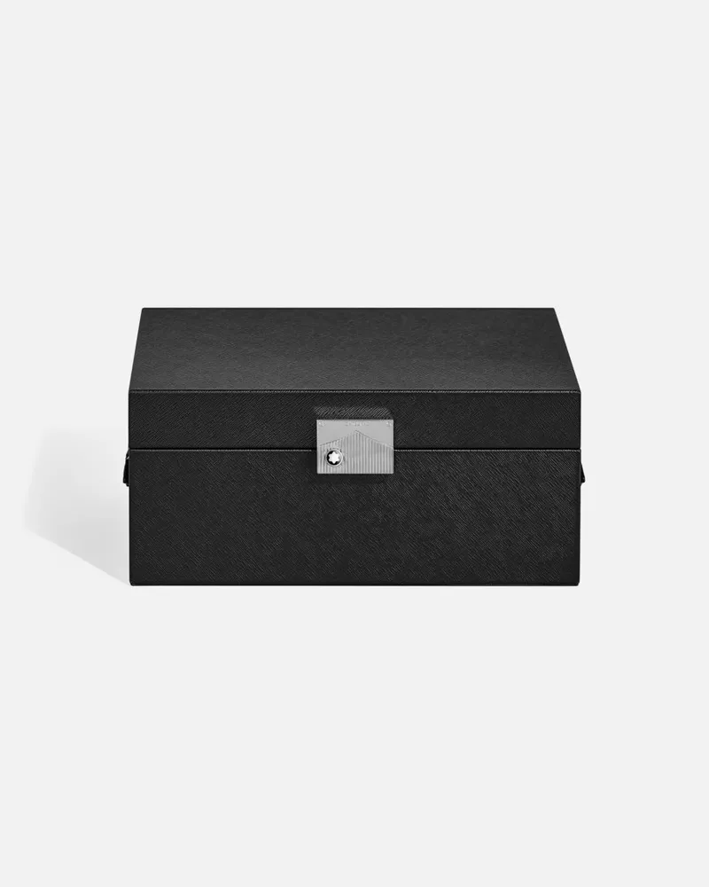 Montblanc Sammler-box Für Uhren Aus Leder In Schwarz - Ablagen - Schwarz Schwarz