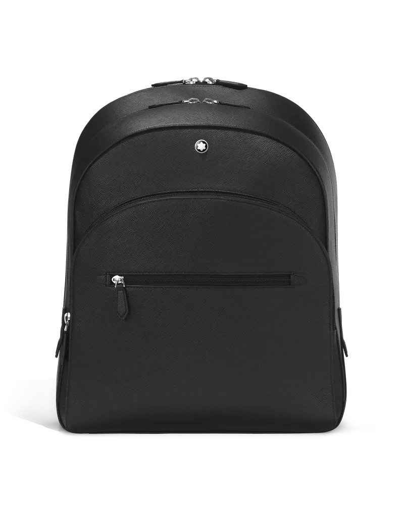 Montblanc Rucksack Groß mit 3 Fächern aus Sartorial Leder - Schwarz - Leder - MB130274 - Rucksäcke Schwarz
