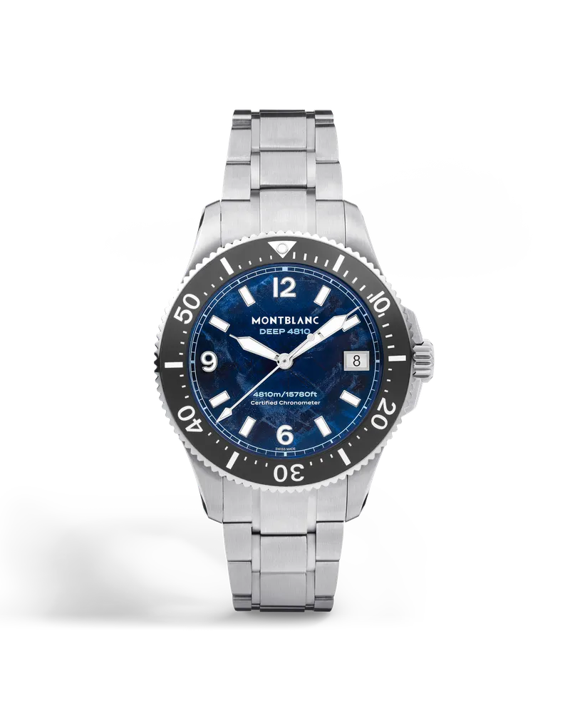 Montblanc Montblanc Iced Sea 0 Oxygen Deep 4810 - Blau - Titan - MB135634 - Uhr Blau