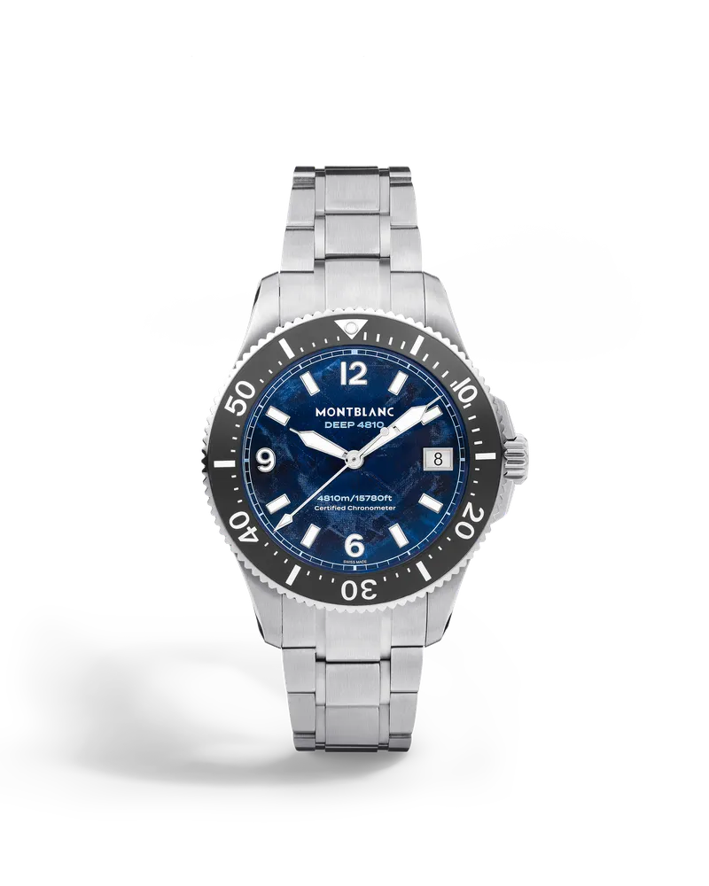 Montblanc Montblanc Iced Sea 0 Oxygen Deep 4810 - Blau - Titan - MB135634 - Uhr Blau