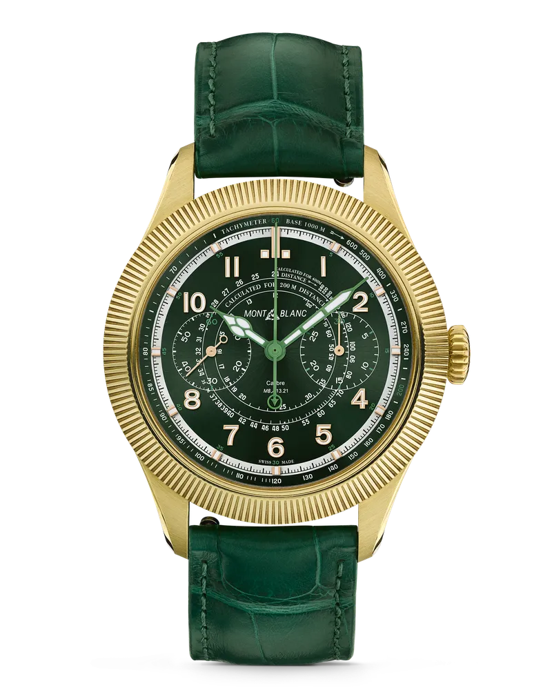 Montblanc Montblanc 1858 The Unveiled Timekeeper Minerva Limited Edition - 23 Exemplare - Limettengoldfarben / Grün - GRÜNGOLD - MB130988 - Uhr Limettengoldfarben