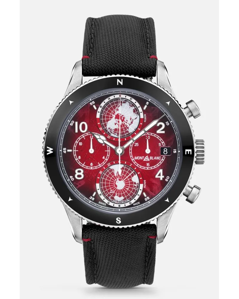 Montblanc 1858 Geosphere Chronograph 0 Oxygen Limited Edition Rot