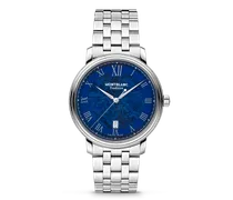 Montblanc Tradition Automatic Date Blau - Stahl - MB131275 - Uhr