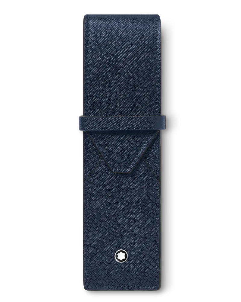 Montblanc Sartorial Etui für 2 Schreibgeräte - Tintenblau - MB131744 - Schreibgeräteetuis Tintenblau