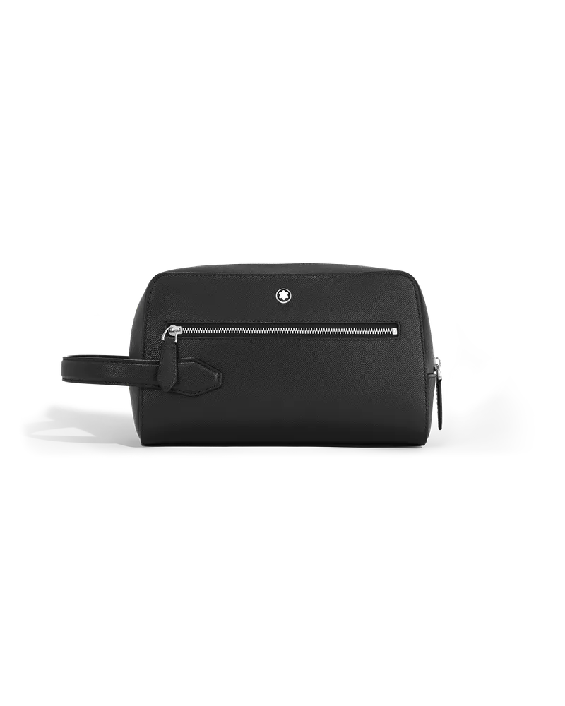 Montblanc Kosmetik-Clutch aus Sartorial Leder - Schwarz - MB131719 - Kulturtaschen Schwarz
