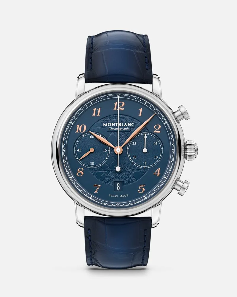 Montblanc Montblanc Star Legacy Chronograph 42mm Limited Edition - 1786 Exemplare - Armbanduhren - Blau Blau