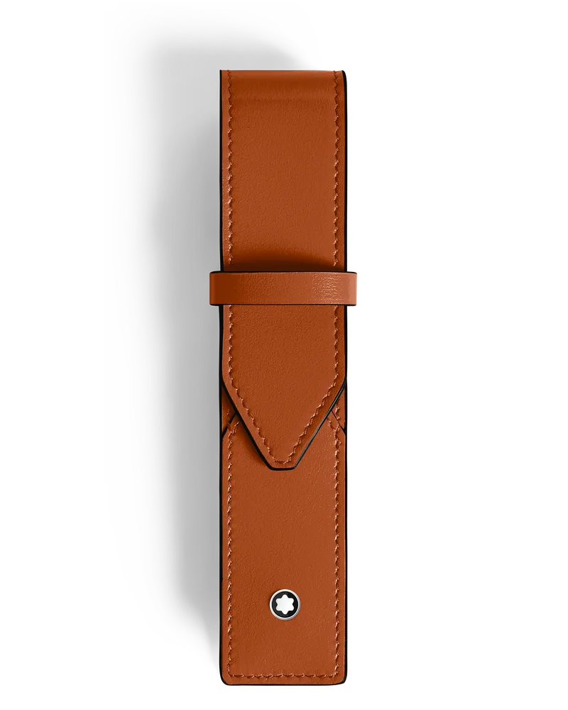 Montblanc Meisterstück Etui für 1 Schreibgerät - Rostfarben - Leder - MB198814 - Schreibgeräteetuis Rostfarben