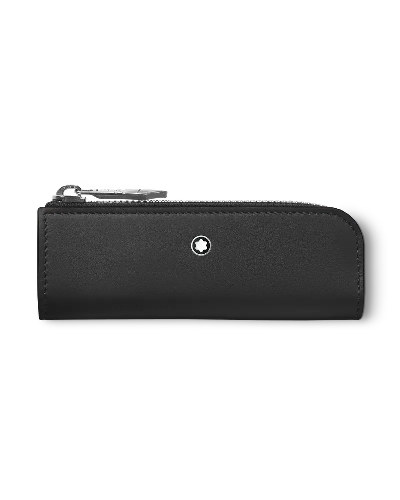 Montblanc Etui für 1 Heritage Rouge et Noir Baby Schreibgerät - Schwarz - Leder - MB129837 - Schreibgeräteetuis Schwarz