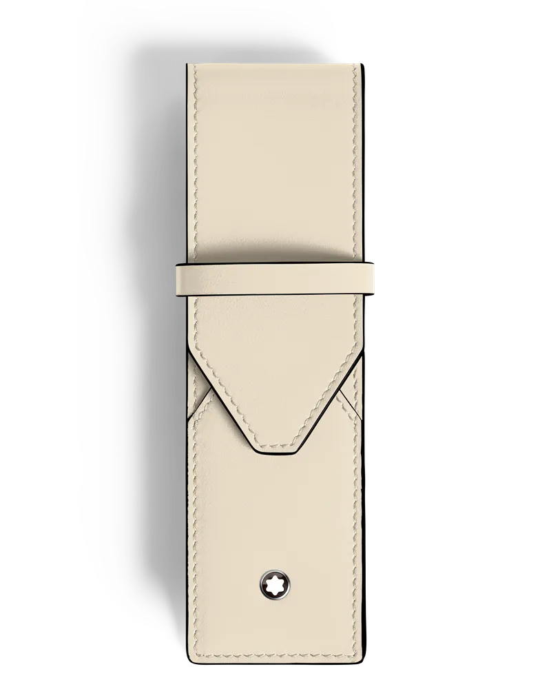 Montblanc Meisterstück Etui für 2 Schreibgerät - Wolkiges Beige - Leder - MB199334 - Schreibgeräteetuis Wolkiges