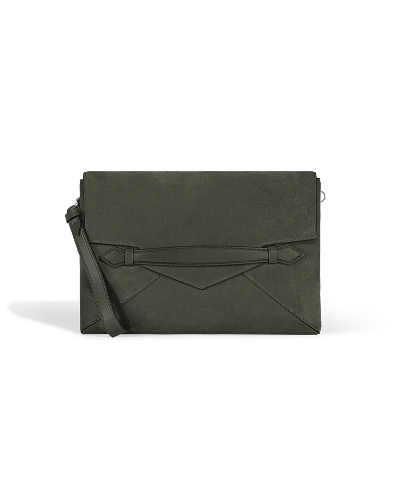 Montblanc Clutch Groß Montblanc Envelope - Khaki - Leder - MB222281 - Clutches Khaki