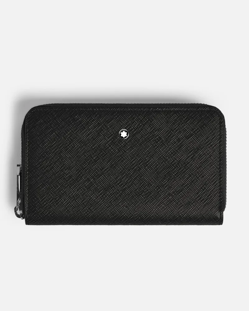 Montblanc Mittelgroße Sartorial Brieftasche 12 cc Mit Reißverschluss - Portemonnaies - Schwarz Schwarz
