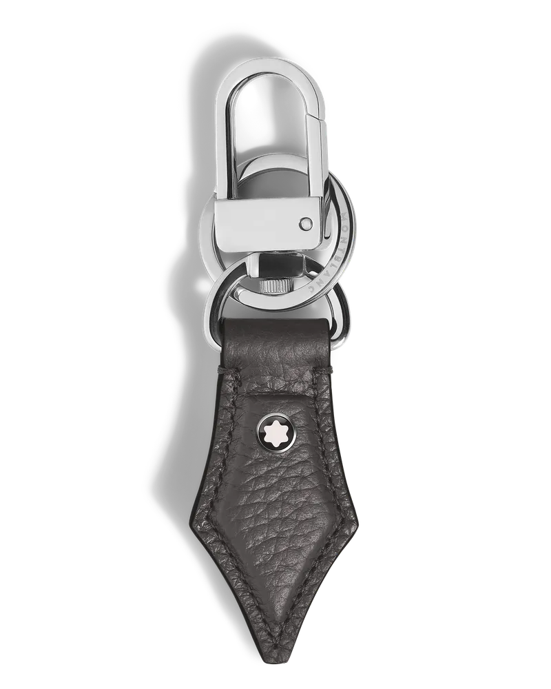 Montblanc Schlüsselanhänger mit Feder aus Sartorial Leder - Forged Iron - Leder - MB223077 - Schlüsselringe & Schlüsseletuis Forged
