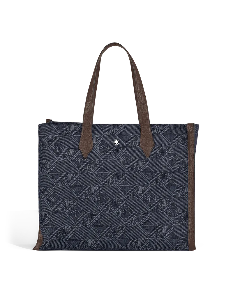 Montblanc Tragetasche aus 4810 Denim - Blau - Stoff und Leder - MB221588 - Tragetaschen Blau