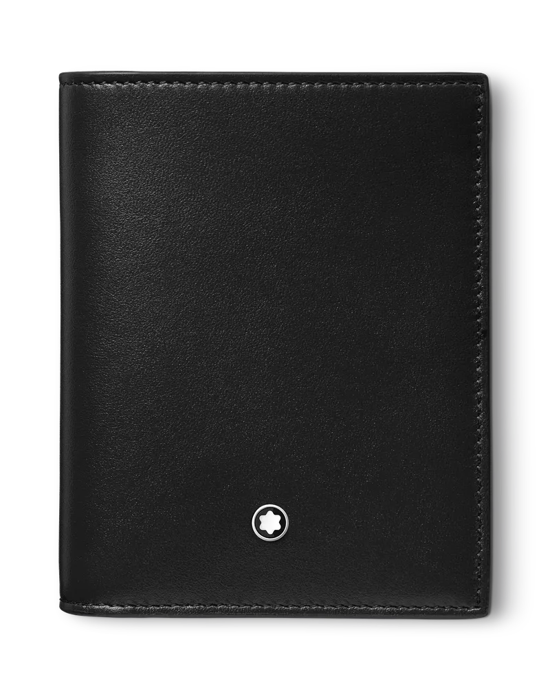 Montblanc Meisterstück kompakte Brieftasche 6 cc - Schwarz - Leder - MB129677 - Brieftaschen Schwarz