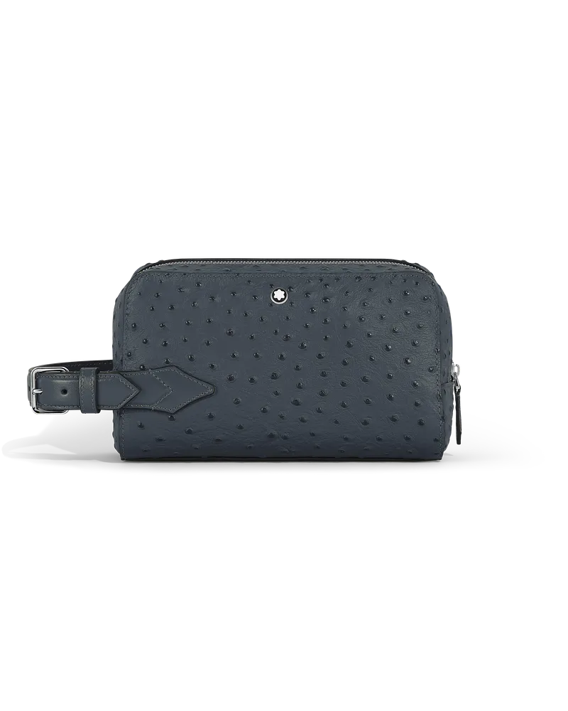 Montblanc Kosmetik-Clutch aus Sartorial Leder - Samtblau - Leder - MB199016 - Clutches Samtblau