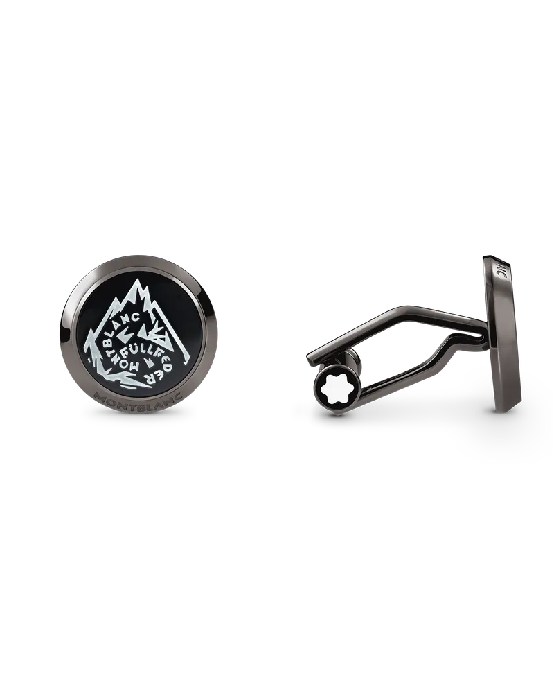 Montblanc Manschettenknöpfe Meisterstück MONTBLANC HAUS - Edelstahl - MB130415 - Cufflinks 