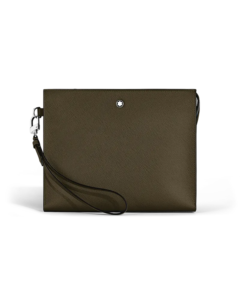 Montblanc Clutch aus Sartorial Leder - Khaki - Leder - MB221566 - Etuis Khaki
