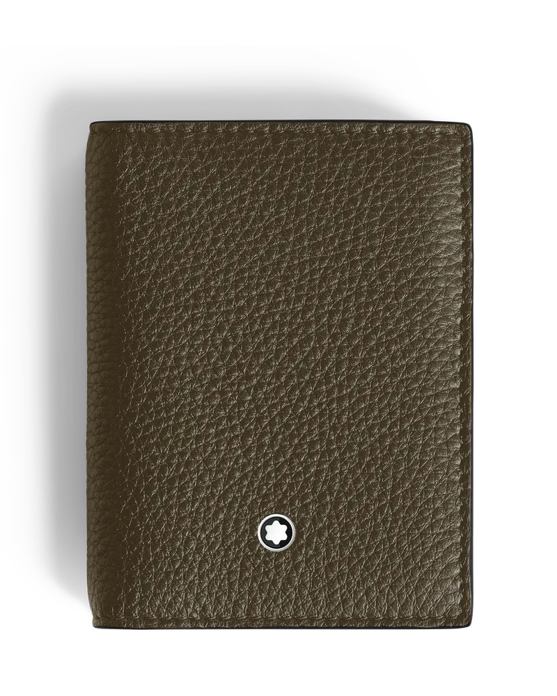 Montblanc Kartenetui 4 cc - Khaki - Leder - MB220220 - Kartenetuis Khaki