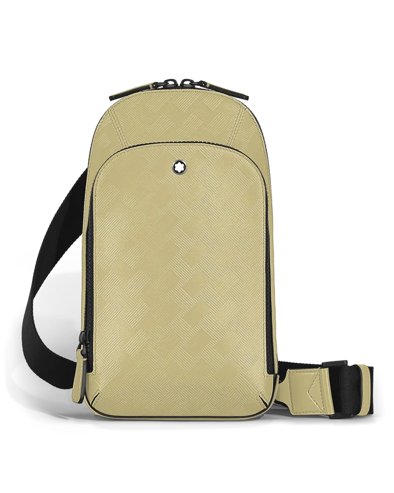 Montblanc Mittelgroße Umhängetasche aus Extreme Leder - Mandel - Leder - MB221600 Mandel