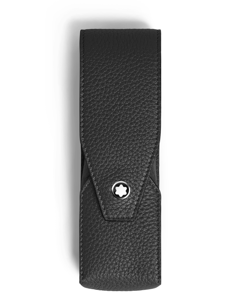 Montblanc Etui Montblanc Envelope für 2 Schreibgerät - Schwarz - Leder - MB223323 - Schreibgeräteetuis Schwarz