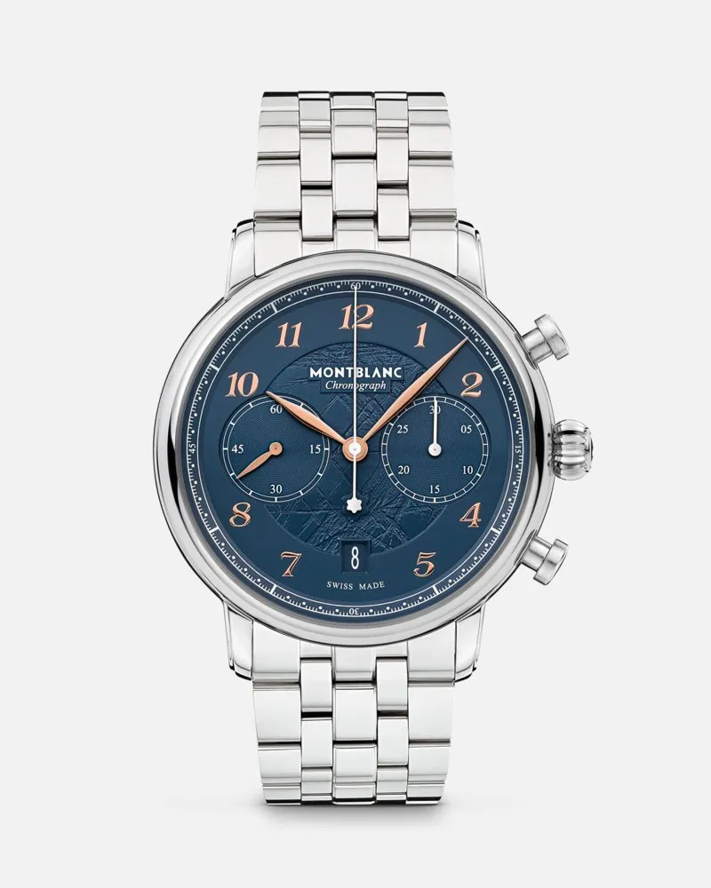 Montblanc Montblanc Star Legacy Chronograph 42mm Limited Edition - 1786 Exemplare - Armbanduhren - Blau Blau