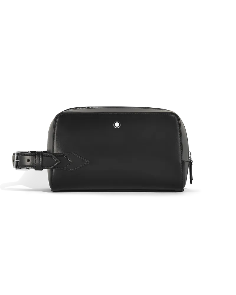 Montblanc Kosmetik-Clutch aus Sartorial Leder - Schwarz - Leder - MB220408 - Clutches Schwarz