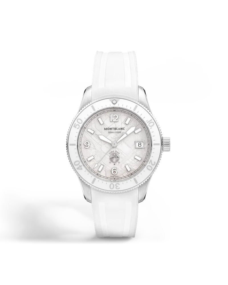 Montblanc Montblanc Iced Sea Automatic Date 0 Oxygen - Weiß - Stahl - Keramik - MB134025 - Uhr Weiß