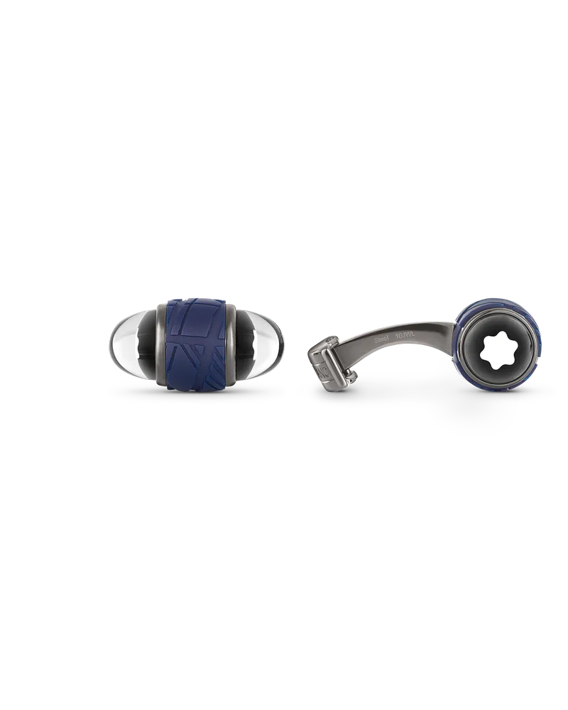 Montblanc Montblanc StarWalker Manschettenknöpfe aus Edelstahl und Lack - Edelstahl - MB130267 - Cufflinks 
