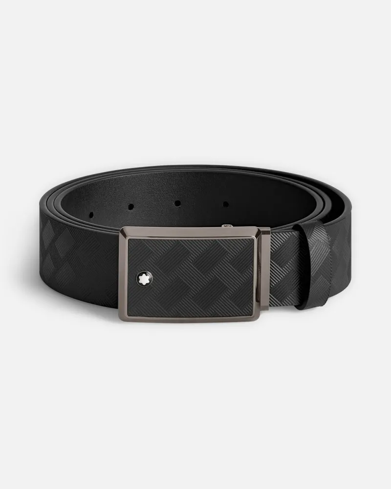 Montblanc Gürtel Aus Leder In Schwarz, 35 Mm - Gürtel - Schwarz Schwarz