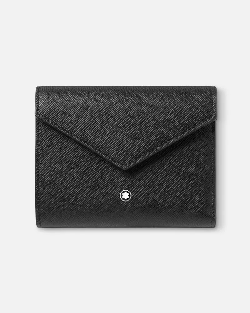 Montblanc Sartorial Trio Brieftasche 6 Cc - Kompakte Portemonnaies - Schwarz Schwarz