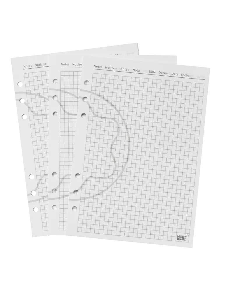 Montblanc Karierte Blätter, groß - MB3031 - Papier Refills 