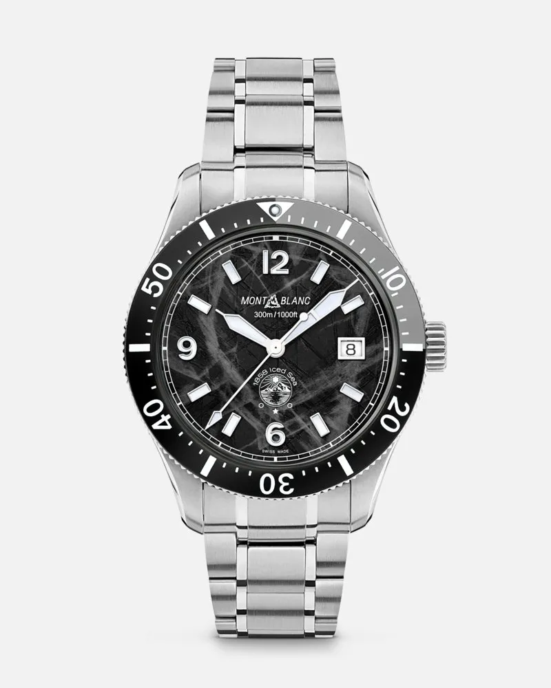 Montblanc Montblanc Iced Sea Automatic Date - Armbanduhren - Schwarz Schwarz