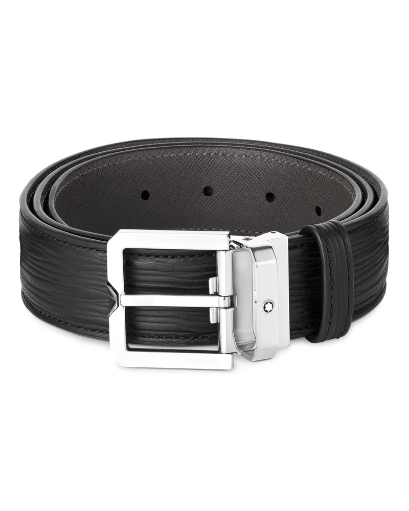 Montblanc Gürtel aus Leder in Schwarz, 35 mm - Schwarz - Leder - MB131171 - Gürtel Schwarz