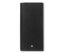 Längliche Brieftasche 14 cc mit Reißverschluss aus Meisterstück Leder - Schwarz - Leder - MB198318 - Brieftaschen