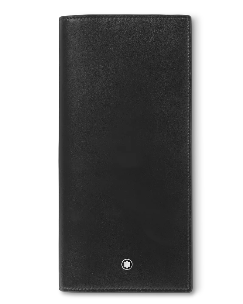 Montblanc Meisterstück Brieftasche 14 cc mit Reißverschlussfach - Schwarz - Leder - MB198318 - Brieftaschen Schwarz