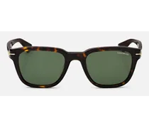 Eckige Sonnenbrille Mit Havannafarbener Kunststofffassung (s