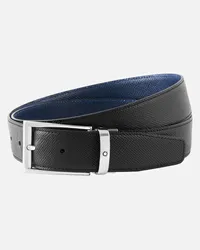 Montblanc Gürtel Aus Wendbarem Leder In Schwarz/blau Schwarz