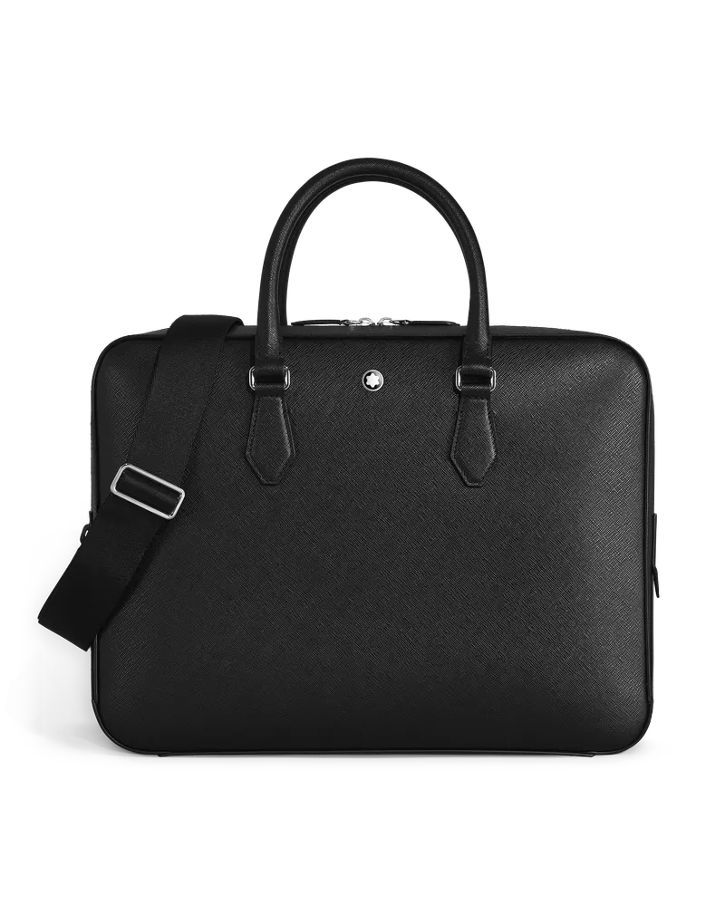 Montblanc Mittelgroße Schreibmappe aus Sartorial Leder - Schwarz - Leder - MB198851 - Dokumententaschen Schwarz