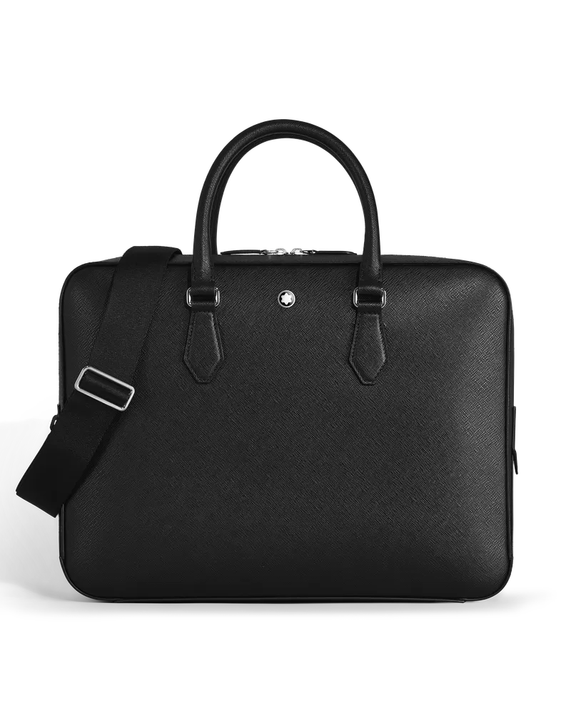 Montblanc Mittelgroße Schreibmappe aus Sartorial Leder - Schwarz - Leder - MB198851 - Dokumententaschen Schwarz