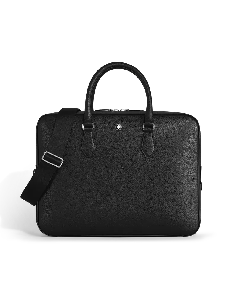 Montblanc Mittelgroße Schreibmappe aus Sartorial Leder - Schwarz - Leder - MB198851 - Dokumententaschen Schwarz