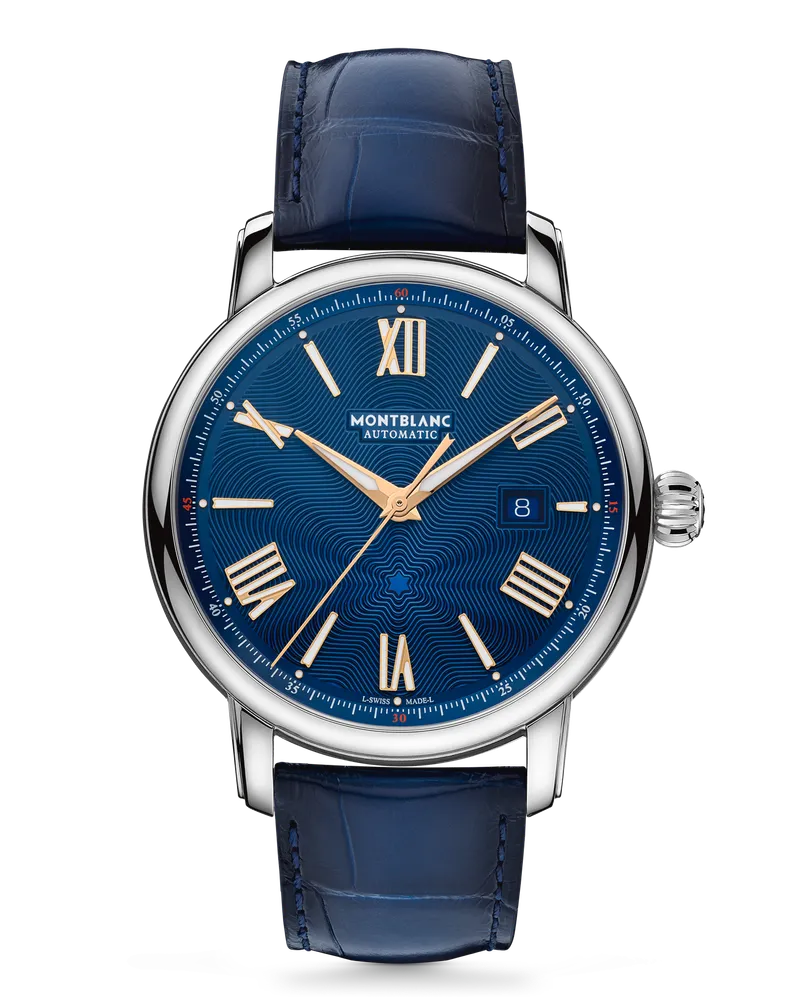 Montblanc Montblanc Star Legacy Automatic Date Limited Edition - 800 Exemplare - Blau - Stahl - MB130956 - Uhr Blau