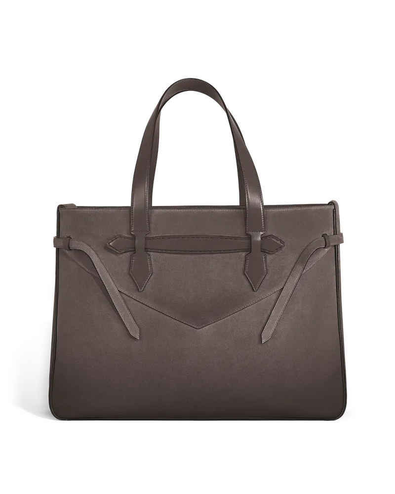 Montblanc Montblanc Envelope Tragetasche im Querformat - Sfumato Forged Iron - Leder - MB222975 - Tragetaschen Sfumato