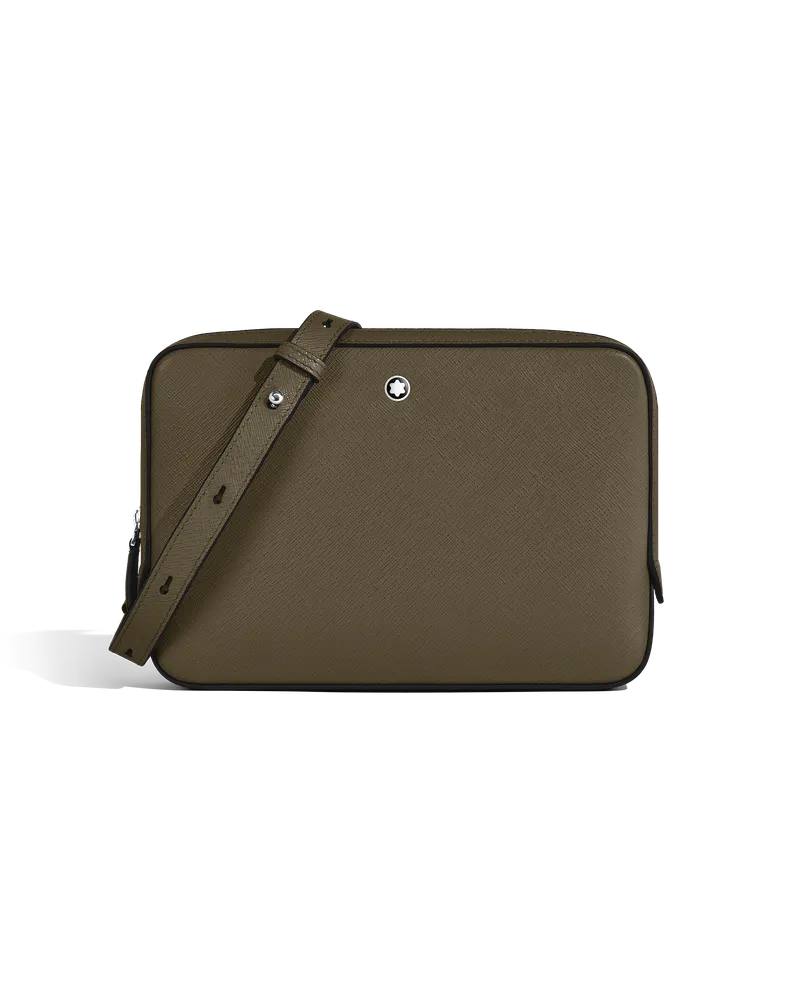 Montblanc Kleine Umhängetasche aus Sartorial Leder - Khaki - Leder - MB221574 - Messenger Bags Khaki