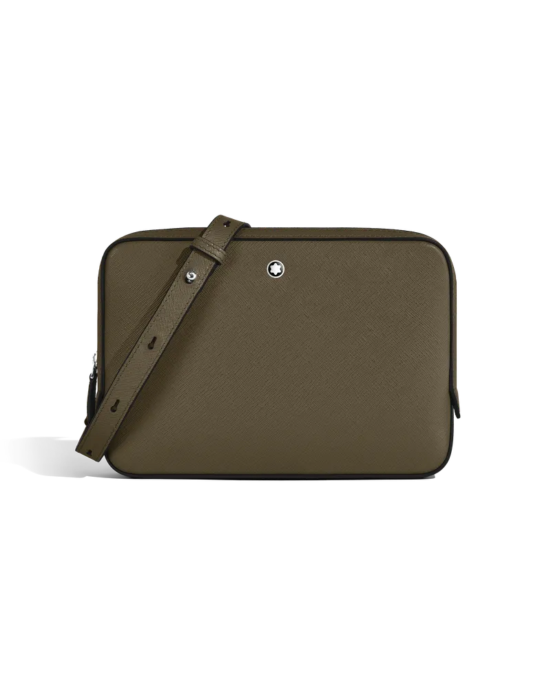 Montblanc Kleine Umhängetasche aus Sartorial Leder - Khaki - Leder - MB221574 - Messenger Bags Khaki