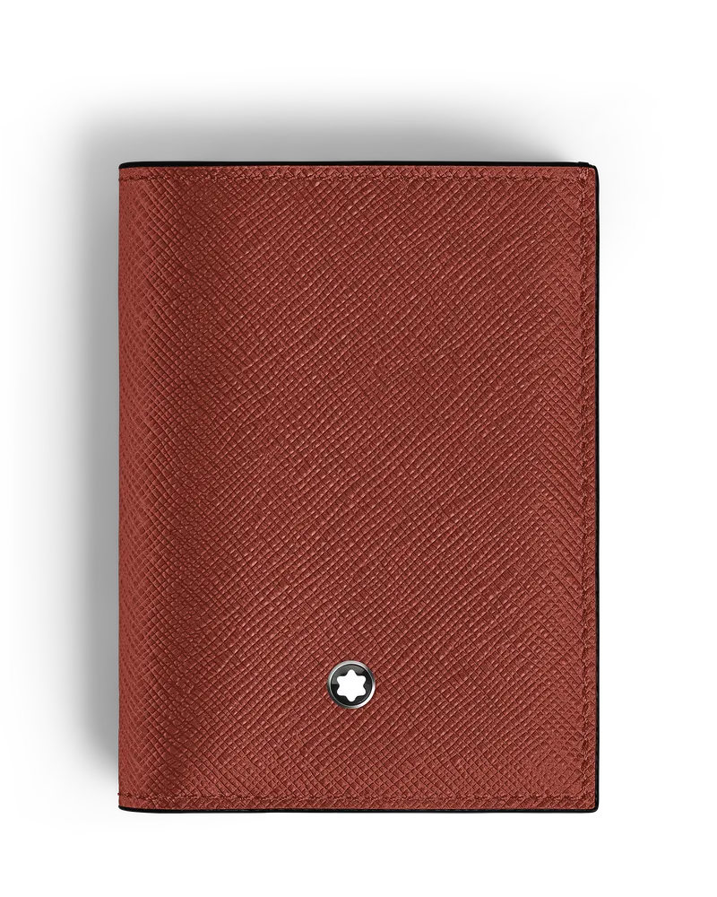Montblanc Mini Brieftasche 4 cc aus Sartorial Leder - Red Oak - Leder - MB222987 - Brieftaschen Red