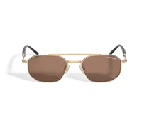 Eckige Sonnenbrille mit goldfarbener Metallfassung - MB137184 - Sonnenbrillen