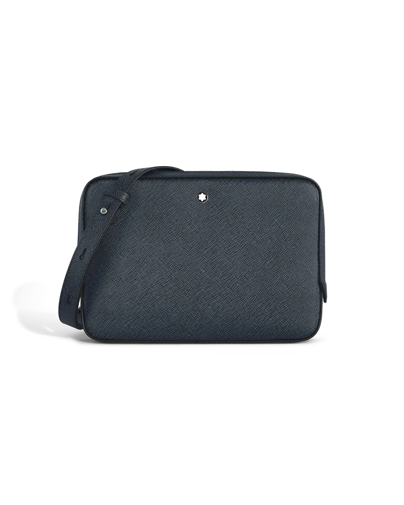 Montblanc Sartorial Mini-Crossbody - Tweed-Blau - Leder - MB220337 - Messenger Bags Tweed-blau