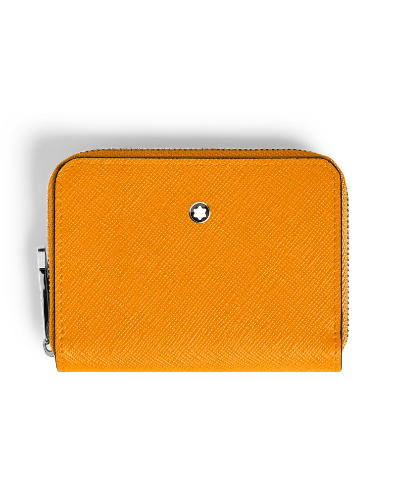 Montblanc Mini-Brieftasche 2 cc mit Reißverschluss aus Sartorial Leder - Safranorange - Leder - MB221504 - Brieftaschen Safranorange
