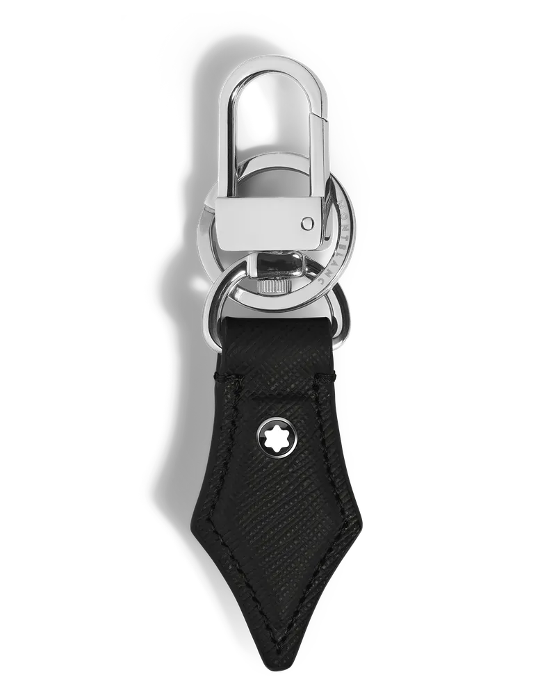 Montblanc Schlüsselanhänger in Spitzenform - Schwarz - Leder - MB220357 - Schlüsselringe & Schlüsseletuis Schwarz