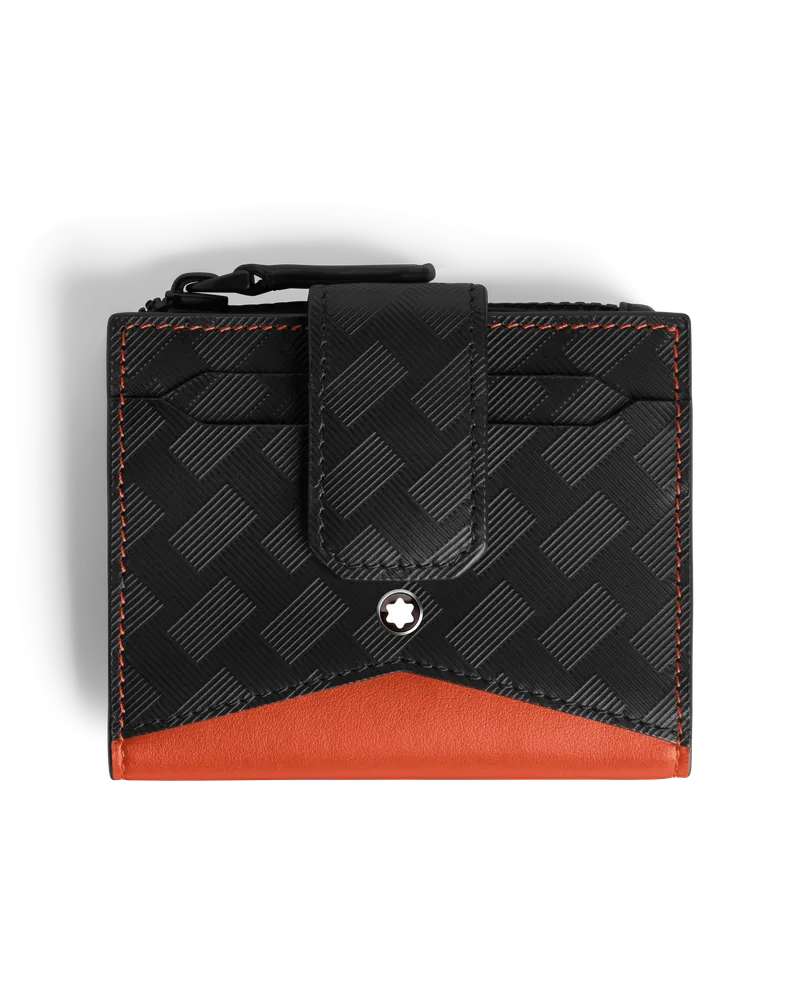 Montblanc Extreme 3.0 Mini-Brieftasche 6 cc - Schwarz / Cayenne - Leder - MB199417 - Brieftaschen Schwarz